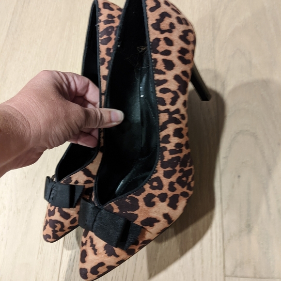Leopard Print bow detail heels - Picture 8 of 12